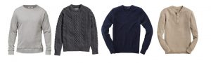 men's wardrobe essentials sweaters