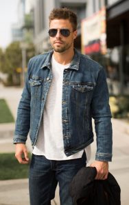 spring fashion men denim jacket