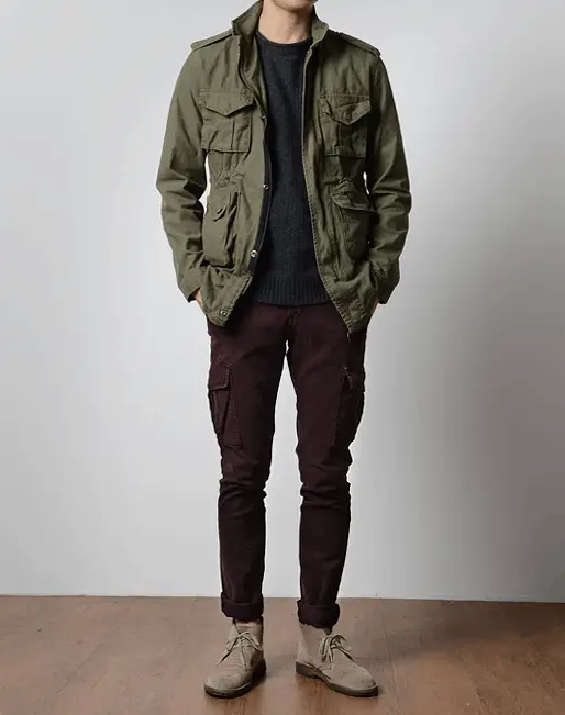 men's spring fashion field jacket