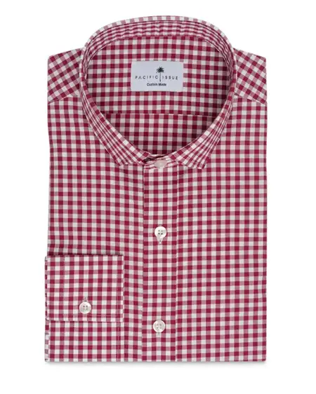men's spring fashion gingham shirt