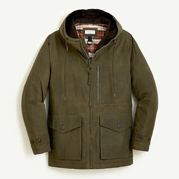 j crew waxed fisherman jacket