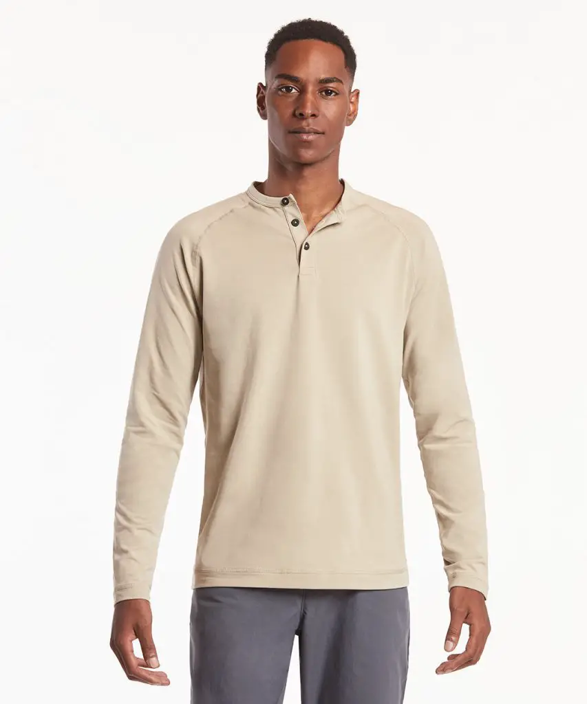 Public Rec Go-To Long-Sleeve Henley Men's Shirts for Winter