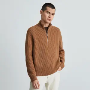 Everlane The Felted Merino Wool Half-Zip Men's Sweater