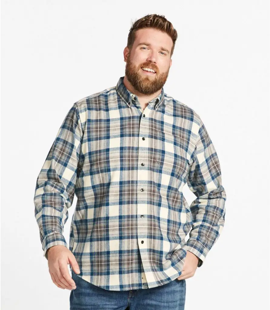 L.L. Bean Men's Scotch Plaid Flannel Shirt