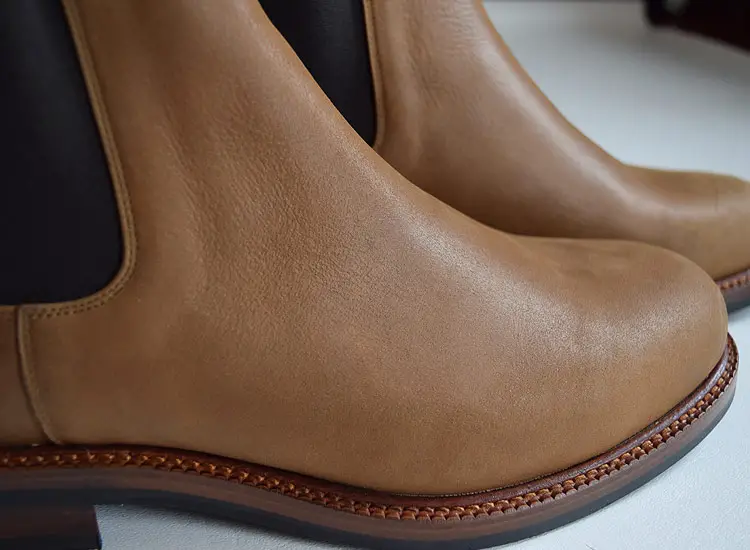 Closeup of Beckett Simonon Preston Chelsea boots