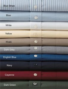 different colors of dress shirts