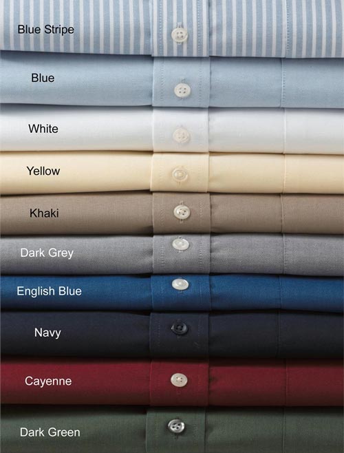 different colors of dress shirts