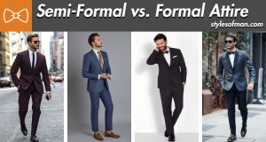 semi formal vs formal attire for men