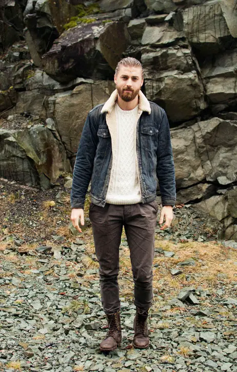 jean-jacket-outfit-with-boots-for-men • Styles of Man