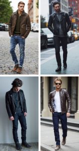 how to wear a leather jacket men