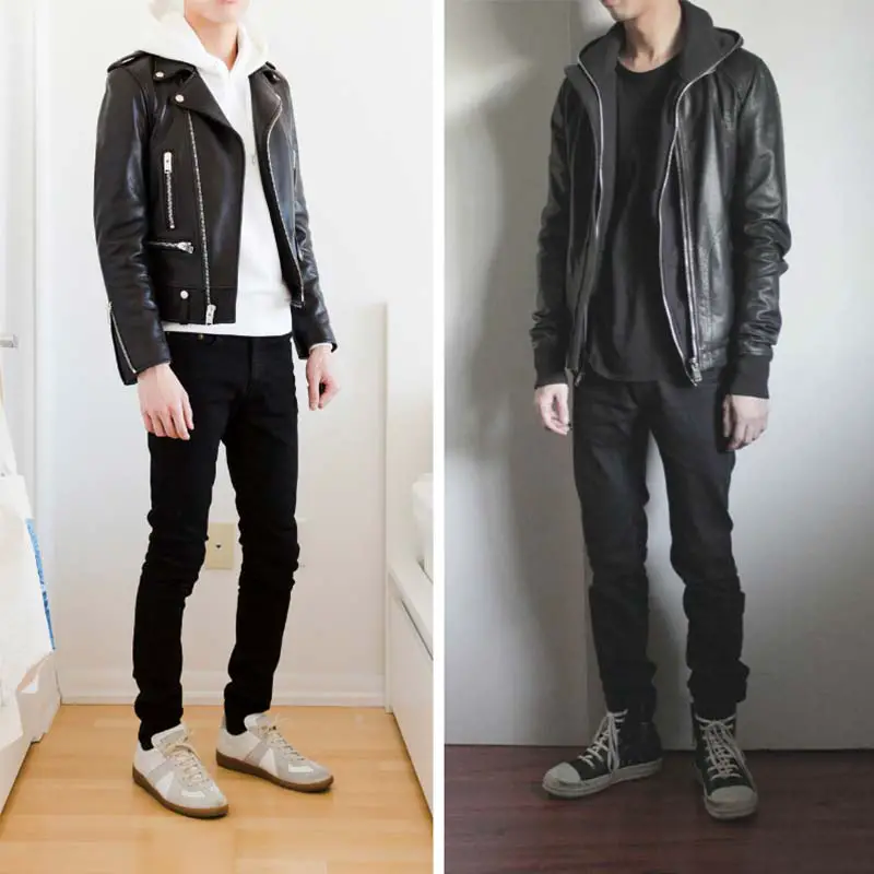 how to wear a leather jacket for men