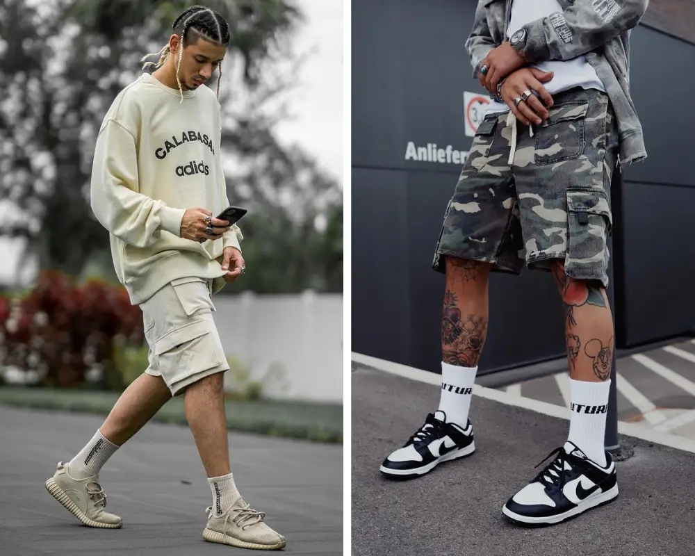 Men's Cargo Shorts Streetwear Fashion Trends 2021